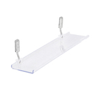 Porta Shampoo Reto Simples Parafuso Metal e Plástico Incolor 8,9x41x12,2cm Idea Docol